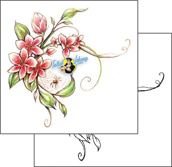 Flower Tattoo plant-life-flowers-tattoos-judy-parker-jpf-00574