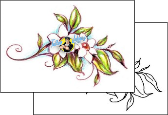 Flower Tattoo plant-life-flowers-tattoos-judy-parker-jpf-00575