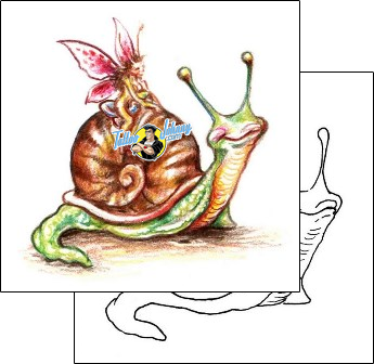 Woman Tattoo snail-tattoos-judy-parker-jpf-00578