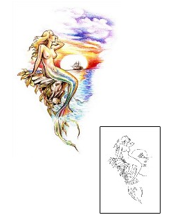 Mermaid Tattoo Mythology tattoo | JPF-00584