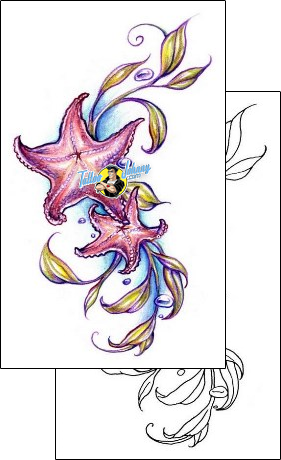 Sea Creature Tattoo starfish-tattoos-judy-parker-jpf-00588