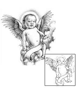 Angel Tattoo Religious & Spiritual tattoo | JPF-00624