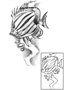Fish Tattoo Marine Life tattoo | JPF-00644