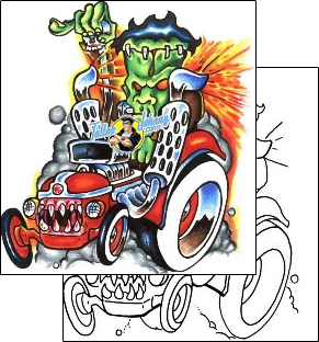 Car Tattoo horror-tattoos-jamie-english-jqf-00055