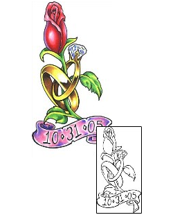 Rose Tattoo Plant Life tattoo | JQF-00057