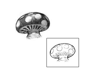 Mushroom Tattoo Miscellaneous tattoo | JRF-00007