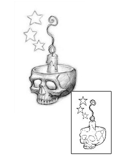 Candle Tattoo Miscellaneous tattoo | JRF-00009