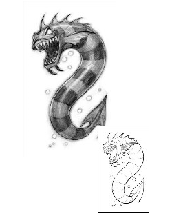 Sea Creature Tattoo Horror tattoo | JRF-00011
