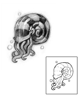 Squid Tattoo Marine Life tattoo | JRF-00039