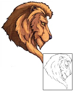 Lion Tattoo Animal tattoo | JSF-00026