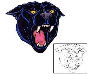 Panther Tattoo Animal tattoo | JSF-00031