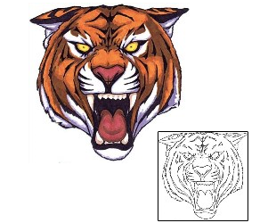 Tiger Tattoo Animal tattoo | JSF-00037