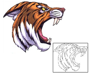 Tiger Tattoo Animal tattoo | JSF-00038
