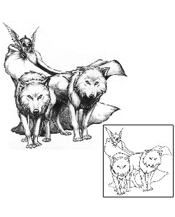 Wolf Tattoo Animal tattoo | JSF-00092