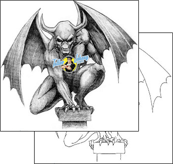 Horror Tattoo fantasy-gargoyle-tattoos-john-swope-jsf-00101