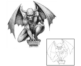 Gargoyle Tattoo Mythology tattoo | JSF-00101
