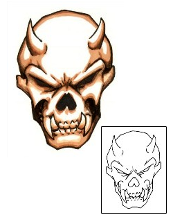 Devil - Demon Tattoo Horror tattoo | JSF-00123
