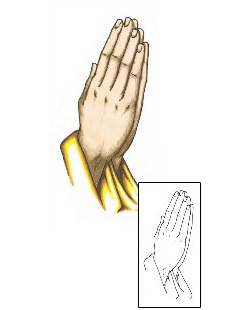 Praying Hands Tattoo Religious & Spiritual tattoo | JSF-00140