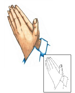 Praying Hands Tattoo Religious & Spiritual tattoo | JSF-00142