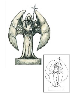 Angel Tattoo Religious & Spiritual tattoo | JSF-00148