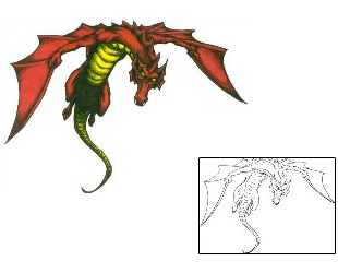 Dragon Tattoo Mythology tattoo | JSF-00183