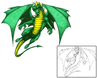 Dragon Tattoo Mythology tattoo | JSF-00185