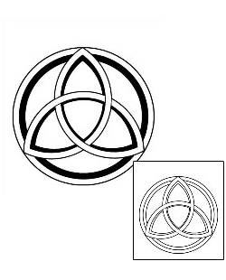 Trinity Knot Tattoo Religious & Spiritual tattoo | JSF-00201