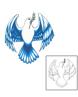 Dove Tattoo Religious & Spiritual tattoo | JSF-00208