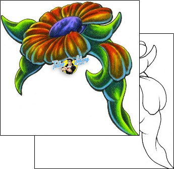Flower Tattoo plant-life-flowers-tattoos-jeremy-hulett-jtf-00009