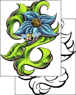 Flower Tattoo plant-life-flowers-tattoos-jeremy-hulett-jtf-00026
