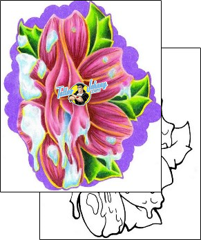 Flower Tattoo plant-life-flowers-tattoos-jeremy-hulett-jtf-00033