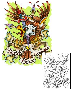 Patriotic Tattoo Animal tattoo | JUF-00017