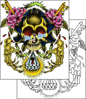 Skull Tattoo horror-skull-tattoos-justin-storm-juf-00019