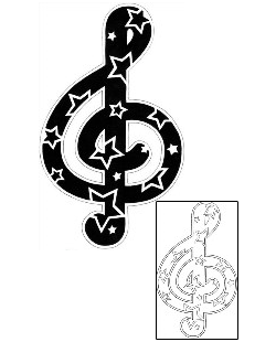 Music Tattoo Miscellaneous tattoo | JVF-00072