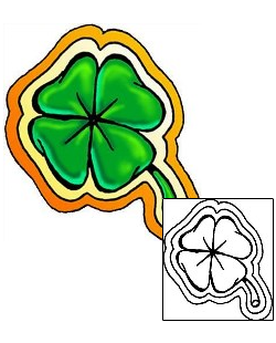 Clover Tattoo Plant Life tattoo | JXF-00006