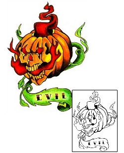 Pumpkin Tattoo Miscellaneous tattoo | JYF-00022