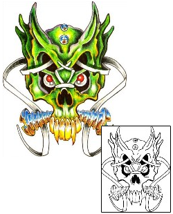 Monster Tattoo Horror tattoo | JYF-00036
