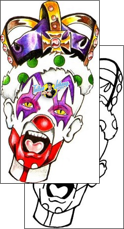 Clown Tattoo clown-tattoos-jeffrey-graham-jyf-00041