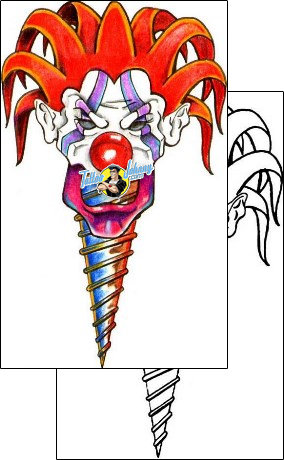 Clown Tattoo clown-tattoos-jeffrey-graham-jyf-00060