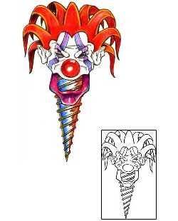 Picture of Screwed Clown Tattoo