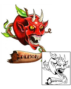 Devil - Demon Tattoo Horror tattoo | JYF-00063