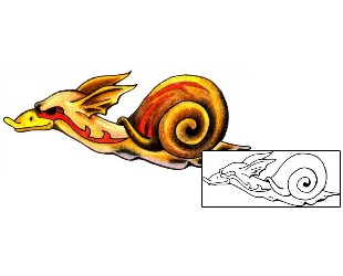 Duck Tattoo Morphing Snail Tattoo