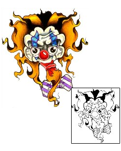 Picture of Bingo Clown Tattoo