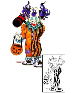 Clown Tattoo Bobo Clown Tattoo