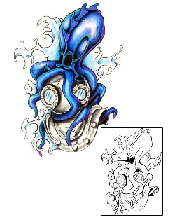 Octopus Tattoo Marine Life tattoo | JYF-00096