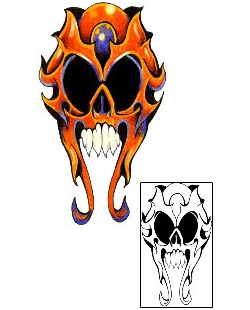 Skull Tattoo Horror tattoo | JYF-00097