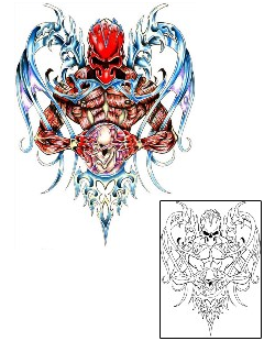 Devil - Demon Tattoo For Women tattoo | JYF-00107