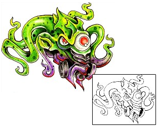 Monster Tattoo Horror tattoo | JYF-00112