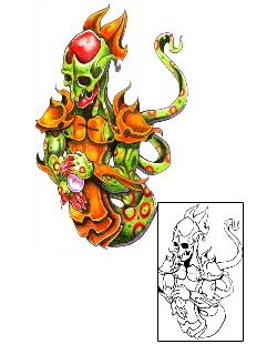 Monster Tattoo Horror tattoo | JYF-00131