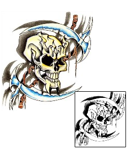 Skull Tattoo Horror tattoo | JYF-00138